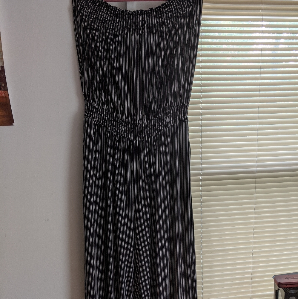 Black and white jumpsuit